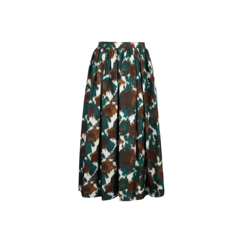 DIOR Printed Pleated Maxi Skirt-1