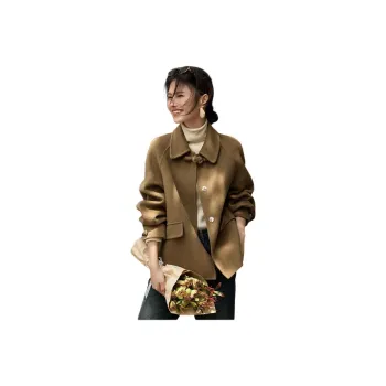 XWI Velvet feel Coat Women's Cool Camel