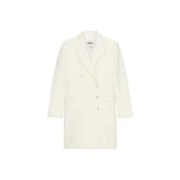 ZARA ZW Series Coats Women's Frosted White