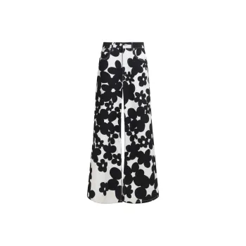 MARNI Floral print Flared Trousers