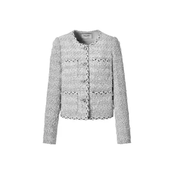 TAMMY TANGS Cropped Coats Women's Gray