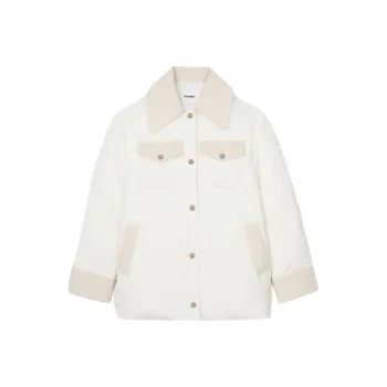 Sandro Puffer Jacket Women's White
