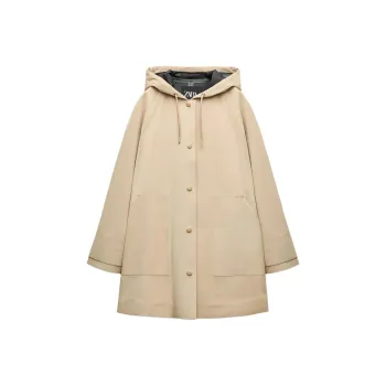 ZARA ZW Series Trench Coat Women's Beige