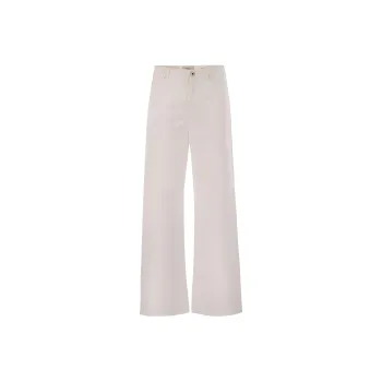 WEEKEND MaxMara Medina Logo Patch Wide Leg Trousers