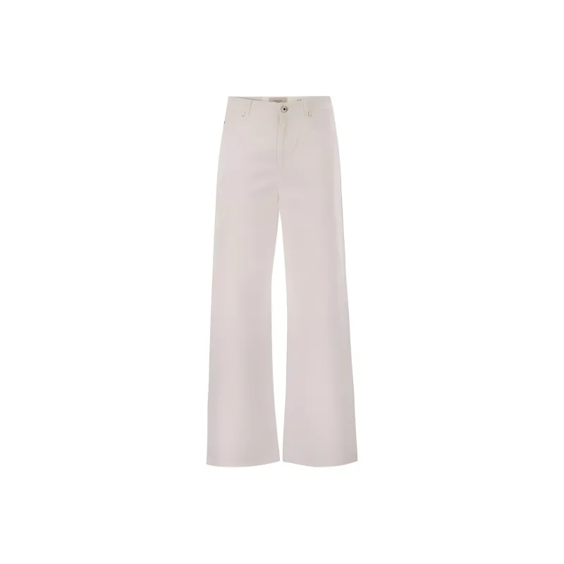 WEEKEND MaxMara Medina Logo Patch Wide Leg Trousers-0