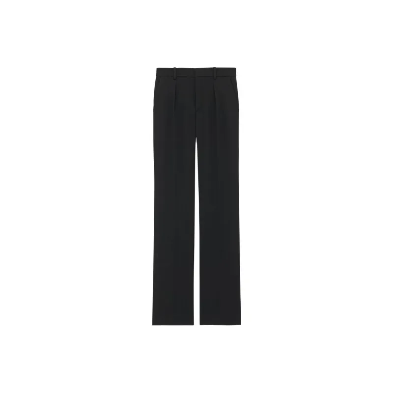 SAINT LAURENT Straight Leg Tailored Trousers-0