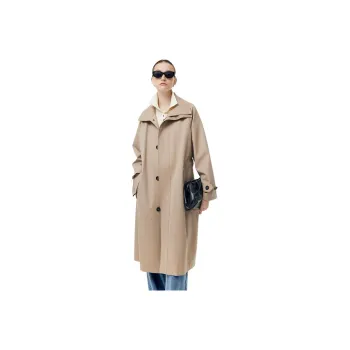 GOELIA Trench Coat Women's Light Camel