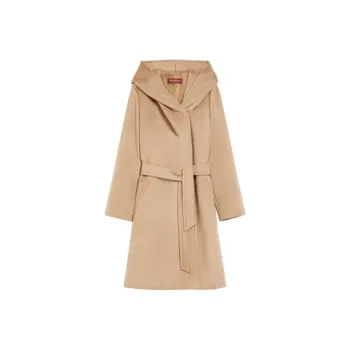 MaxMara Studio Belted Hooded Coat