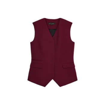 ZARA ZW Series Vest Women's Dark Red