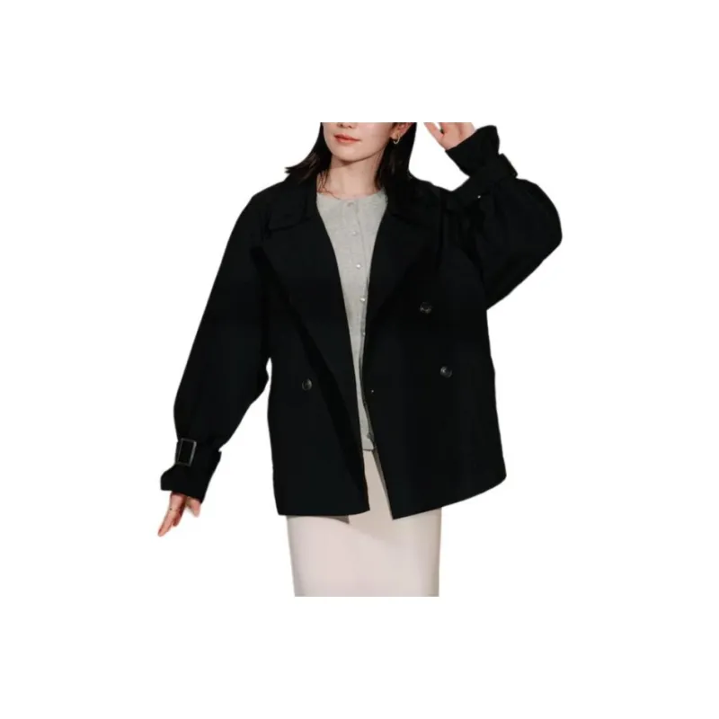 FREAK'S STORE Trench Coat Women's Black-0