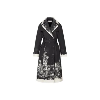 DIOR Trench Coats Women's Black