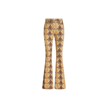 ETRO Paisley Printed Flared Leg Jeans