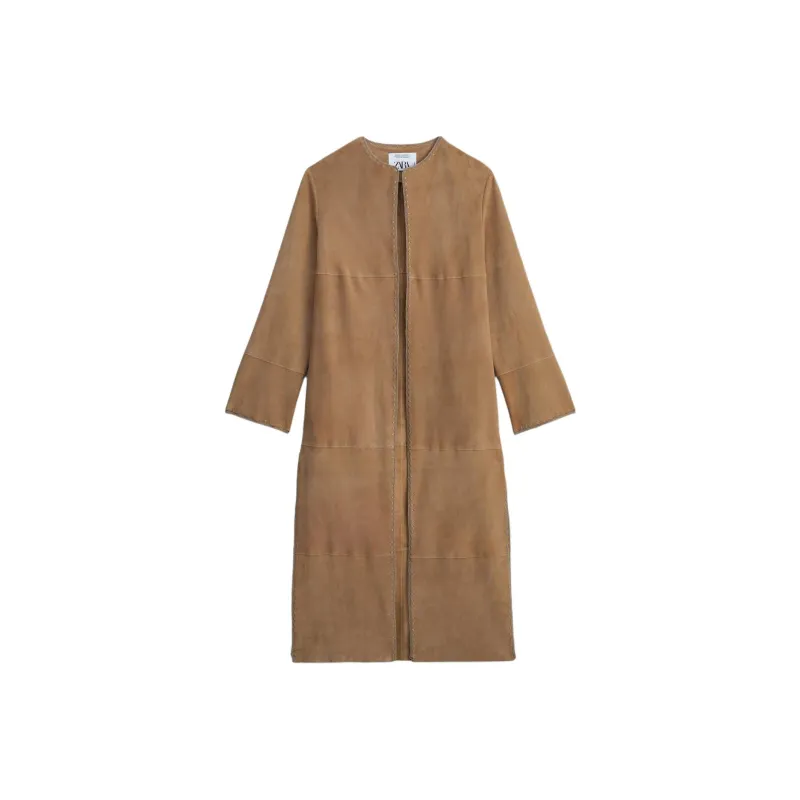 ZARA Coats Women's Beige-0