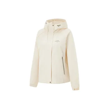 LiNing Lotus Leaf Trench Coat Women's Swan White