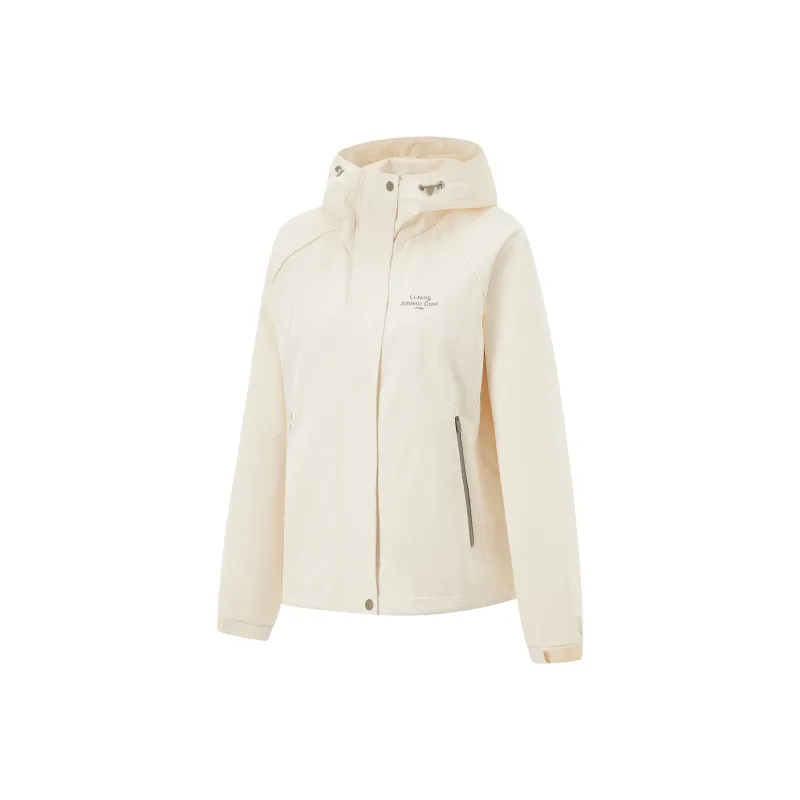 LiNing Lotus Leaf Trench Coat Women's Swan White-0
