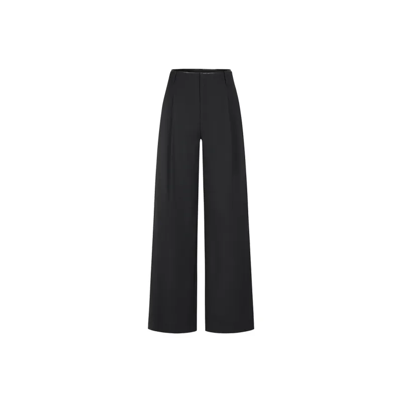JZ. ANNAKRO Casual Pants Women's Plain Black-0