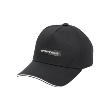 EMPORIO ARMANI Canvas Baseball Cap With EMPORIO ARMANI Patch
