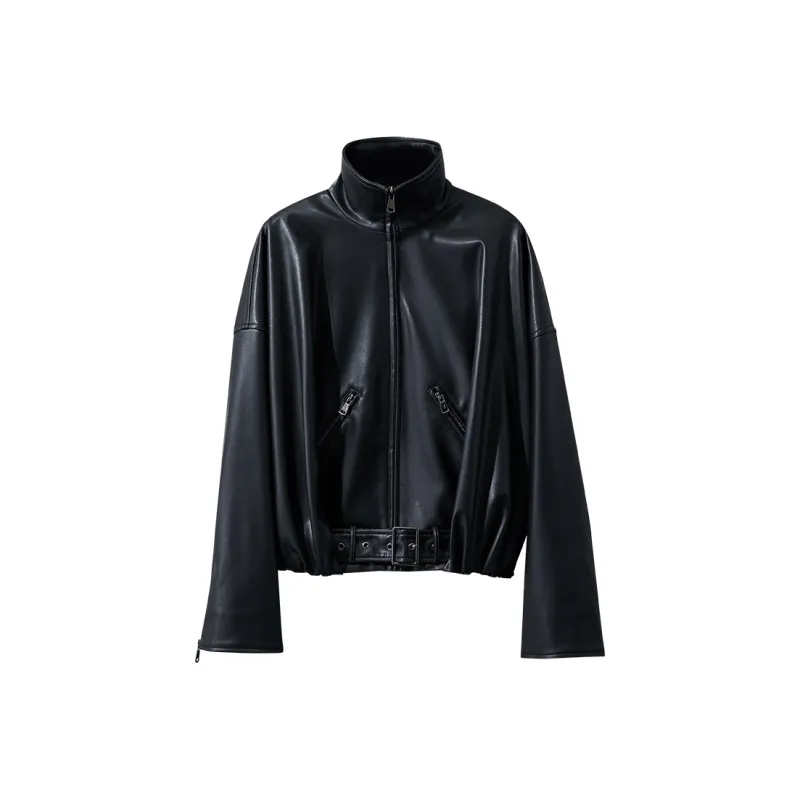 AMII Leather Jackets Women's-0