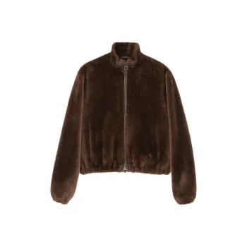 Loro Piana SS25 Velvet-feel Coat Women's Khaki