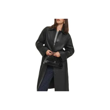 REFORMATION Leather Jacket Women's Black