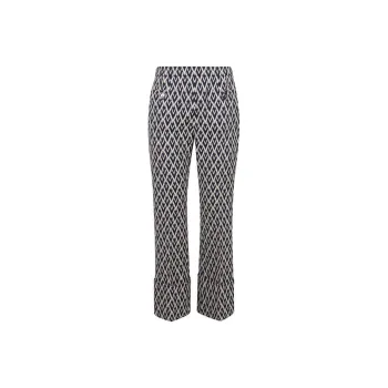 Valentino Monogram Patterned Flared Trousers