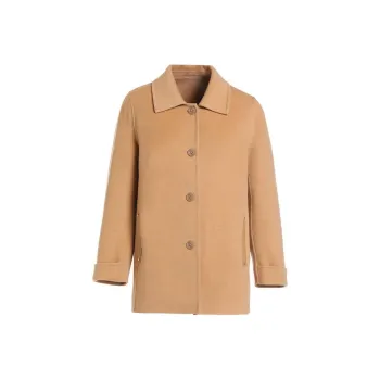 QIAOWANNI Coats Women's Almond