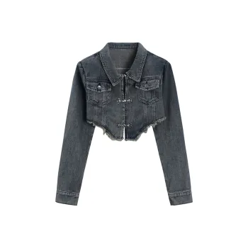 GTLA Denim Jackets Women's Blue