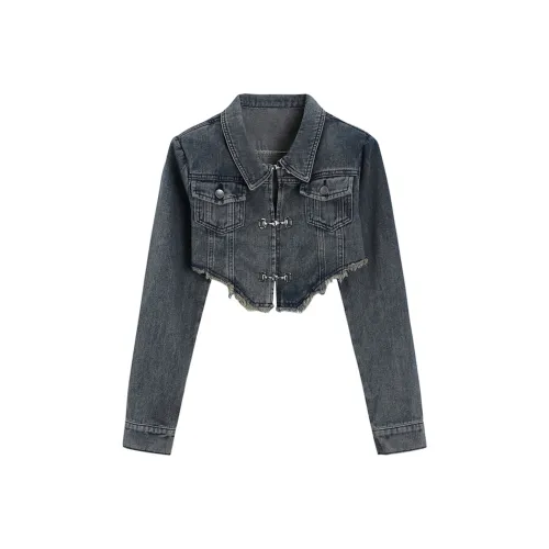 GTLA Denim Jackets Women's Blue