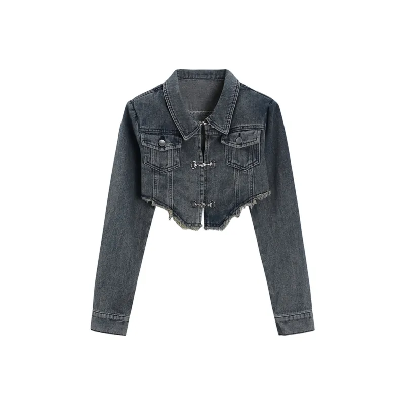 GTLA Denim Jackets Women's Blue-0