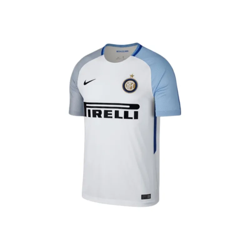 Nike Football Shirt Nike Inter Mediolan 2017/18 Stadium Away Soccer Jersey Men's White-0