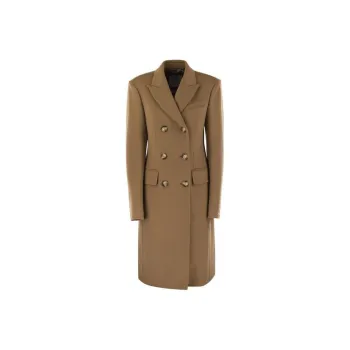 SportMax Double Breasted Long Sleeved Coat
