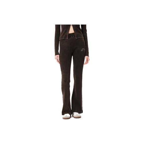 Ed Hardy FW24 Casual Pants Women's Dark Marble Color