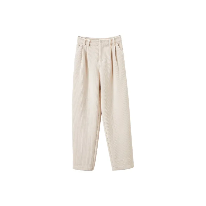 XIANGYING Casual Pants Women's Beige-0