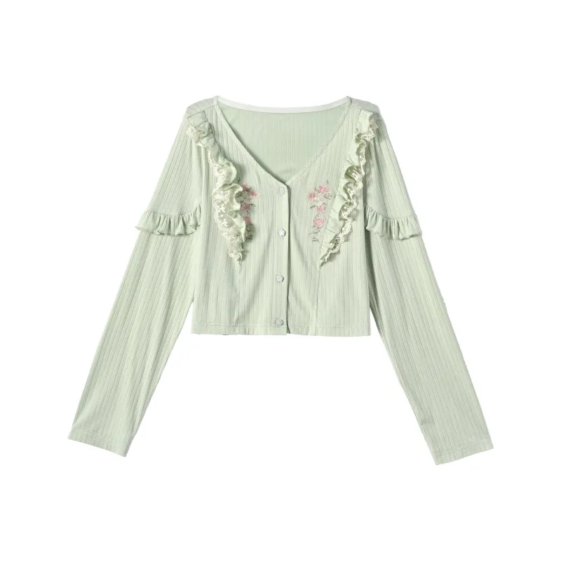 SNBL Coat Dream Flowers Women's Green-0