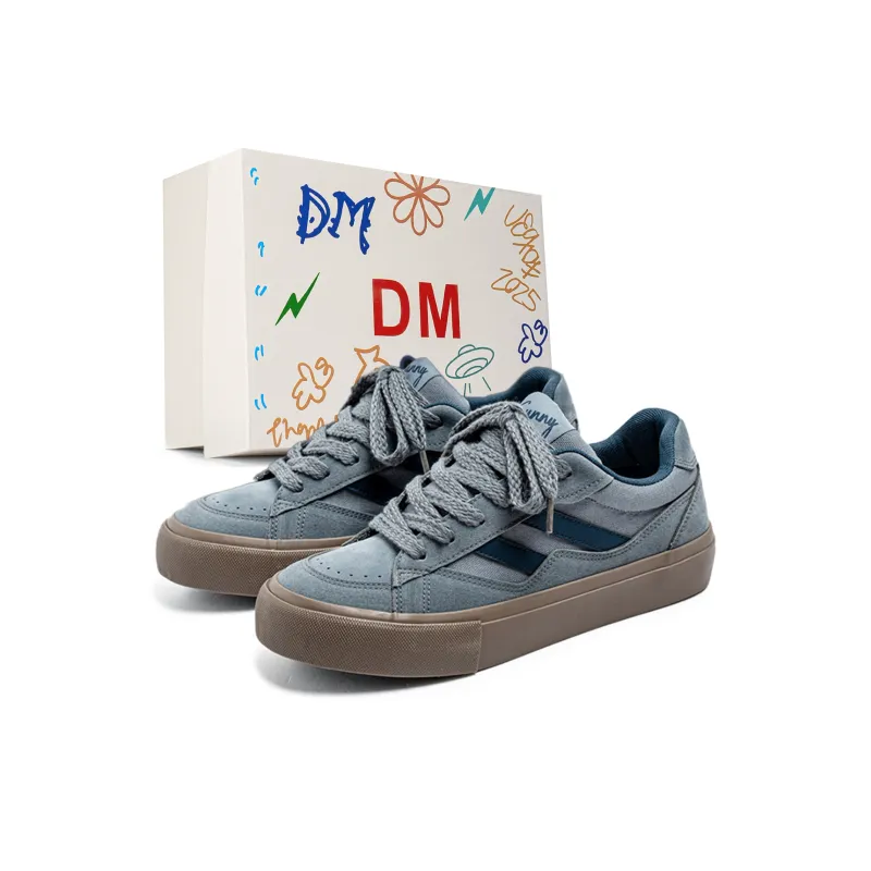 DM Premium Sports Platform Height Increasing Black Canvas Shoes Low Top Skateboard Shoes Men's Box Included-2