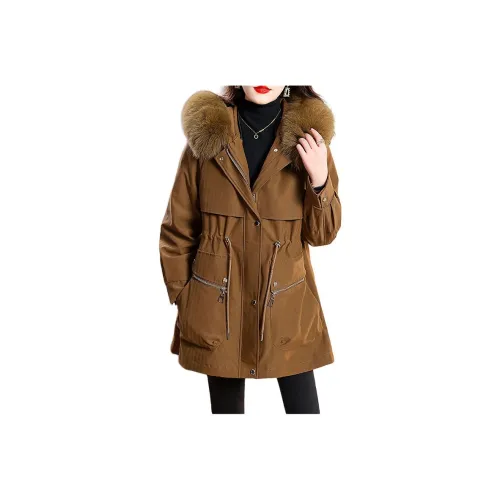 Yi Mengyuan Parka Coats Women's