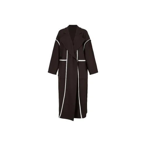 Marisfrolg Trench Coat Unisex Antique Brown