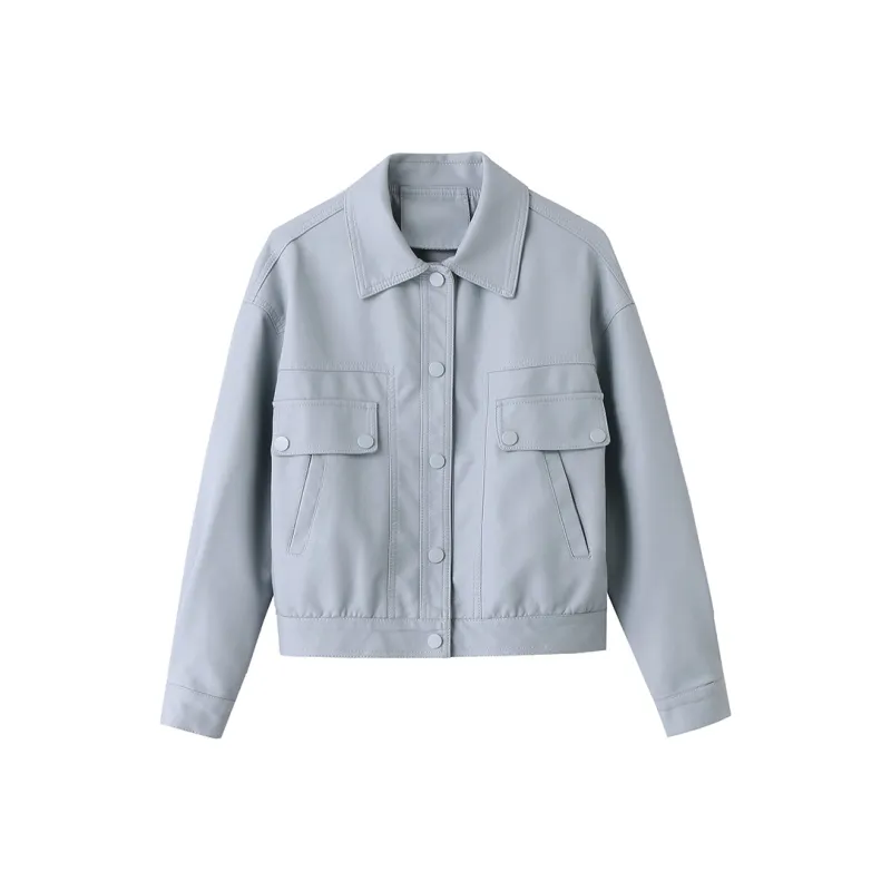 Yi Mengyuan Leather Jacket Women's-0