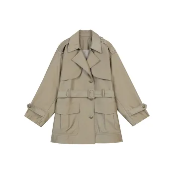 ELF SACK Trench Coat Women's Warm Khaki