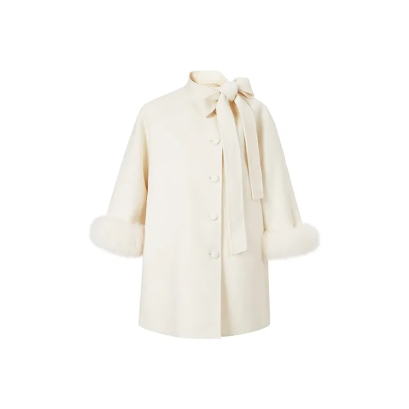 PAZZO Woolen Coat French Cloak Coat Women's-0