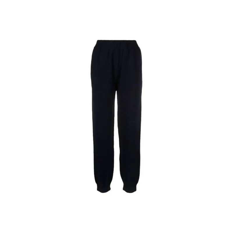 MSGM Logo embroidered Knitted Trousers-0