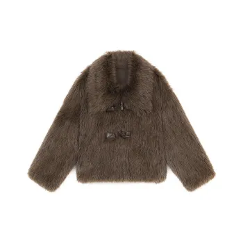 ELF SACK Cropped Coat Women's Warm Brown