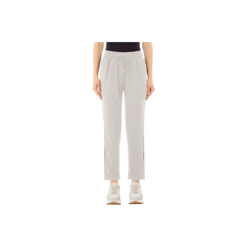 LIU·JO Rhinestone embellished Trousers-0
