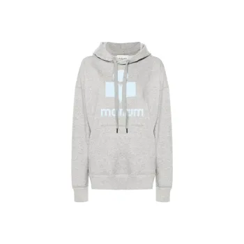 ISABEL MARANT Mansel Logoo Printed Drawstring Hoodie