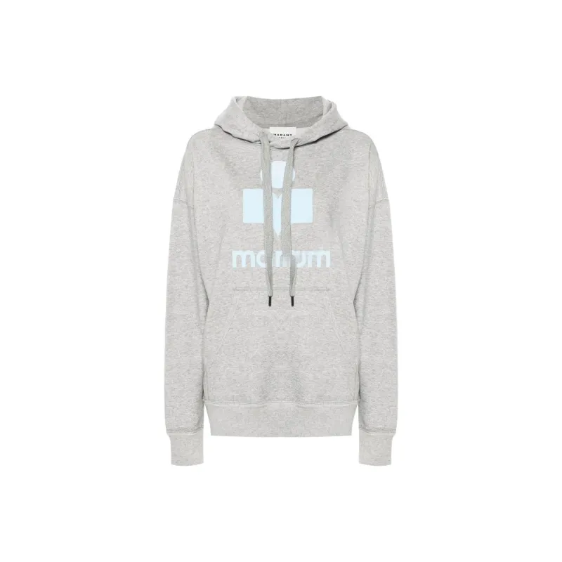 ISABEL MARANT Mansel Logoo Printed Drawstring Hoodie-0