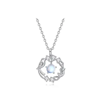 Treasure Flaws S999 Fine Silver Necklaces Women's Silver White