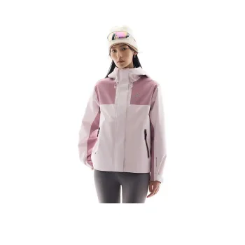 Anta Outdoor Collection Water Resistant Windproof Breathable Rainproof Windbreaker Jacket Women's Blossom West Pink