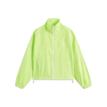 LiNing Sports Trend Series Trench Coat Women's Lime Green