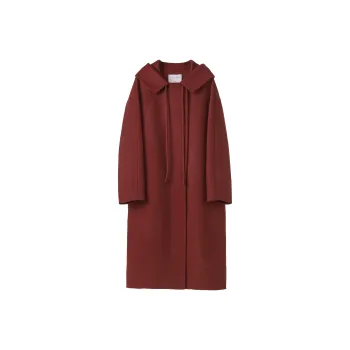Fstudio Korean Petite Solid Color Lapel Woolen Velvet Jacket Women's
