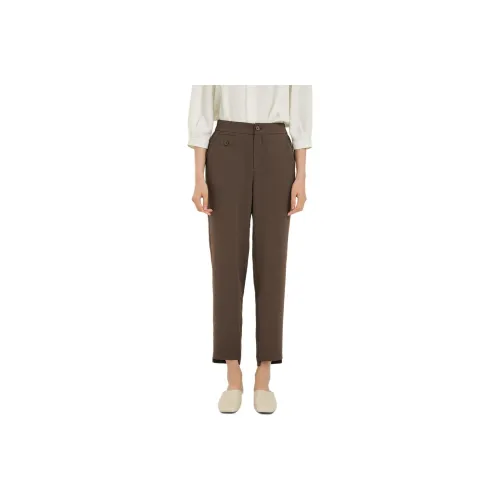Fragment Casual Pants Women's Dark Coffee